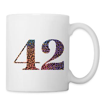42nd Birthday Leopard - Mug - white - Right