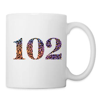 102e anniversaire léopard - Mug blanc - blanc - Droite