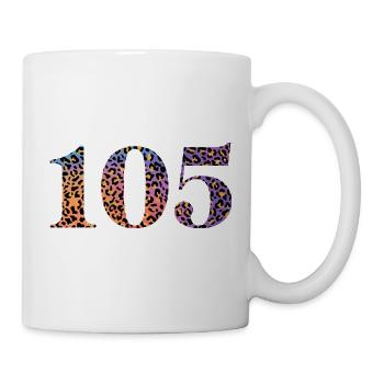 105e anniversaire léopard - Mug blanc - blanc - Droite