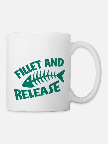 Fillet And Release - Tasse - Weiß