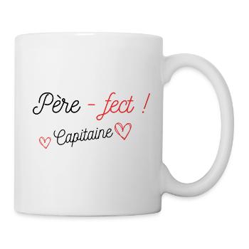 Père-fect ! Capitaine - Mug blanc - blanc - Droite