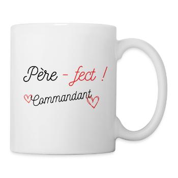 Père-fect ! Commandant - Mug blanc - blanc - Droite