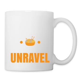 I Crochet So I Don't Unravel 3 - Tasse - Weiß - Rechts