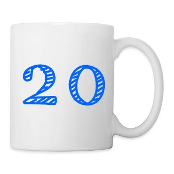 20. 20 YEARS. 20th ANNIVERSARY. 20TH ANNIVERSARY. - Mug - white - Right
