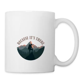 Parce que c’est là, Randonneur Parce que c’est là, Randonneur - Mug blanc - blanc - Droite