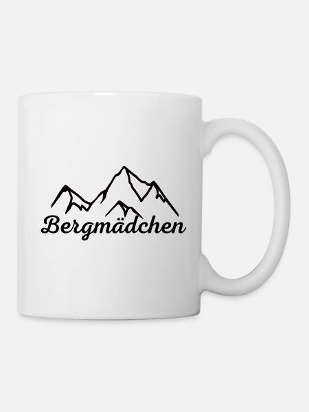 Bergmädchen - Tasse - Weiß