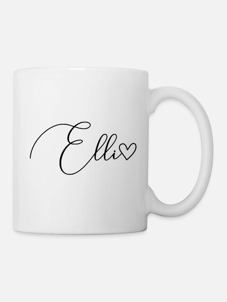 Elli Name Vorname Mädchen - Tasse - Weiß