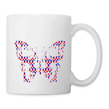 Tattoo Butterfly Nature Butterflies Cute Summer Cocoon - Mug - white - Right