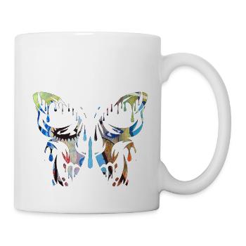 Tattoo Butterfly Nature Butterflies Cute Summer Cocoon - Mug - white - Right
