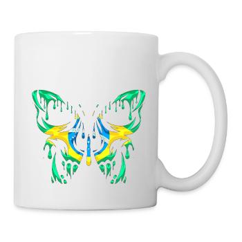 Brésil Pays Drapeau États officiels Continent - Mug blanc - blanc - Droite