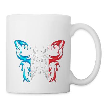 France pays drapeau officiel états continent - Mug blanc - blanc - Droite