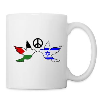 Peace for israel free palestine - Mug blanc - blanc - Droite
