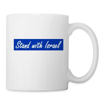 Stand with Israel - Tasse - Weiß - Rechts