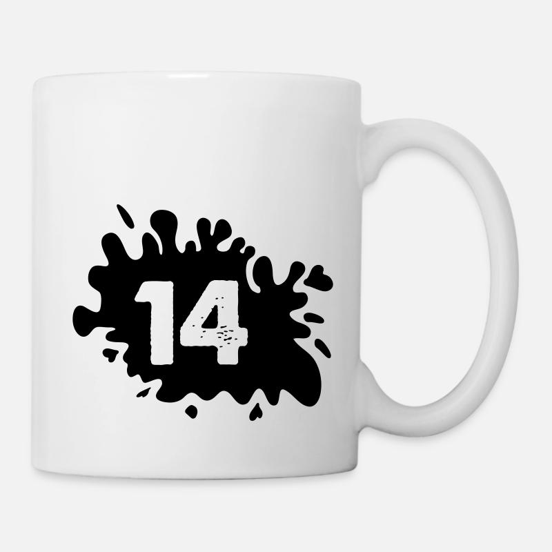 kleckse 14 - Tasse - Weiß