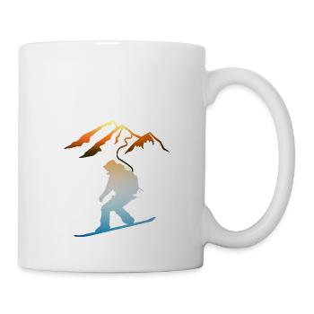 Letzte Runde, Sunset Ski Last Round, Sunset Ski - Mug - white - Right