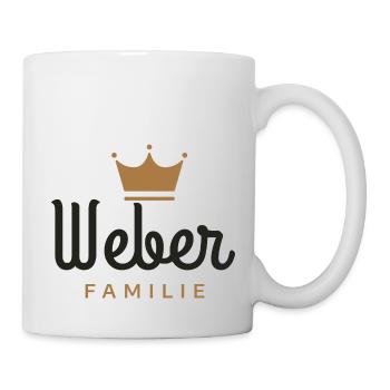 Weber-Familie - Tasse - Weiß - Rechts