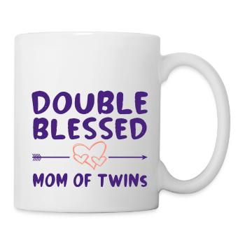 Jumelle Maman Vie Double - Mug blanc - blanc - Droite