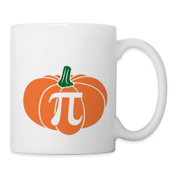 Pumpkin Pie Pi Math Teacher Thanksgiving Pi Day - Mug - white - Right