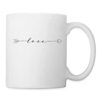 Flèche d’amour - Mug blanc - blanc - Droite
