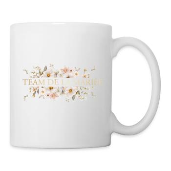 L’équipe de la Mariée ! Fleurs beiges bohèmes - Mug blanc - blanc - Droite