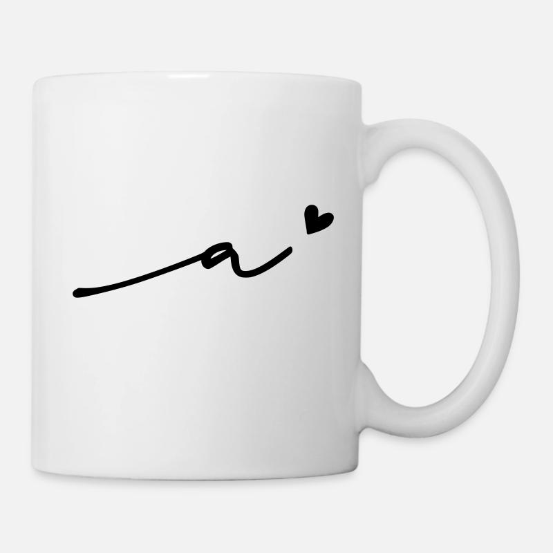 Buchstabe a Schreibschrift - Tasse - Weiß