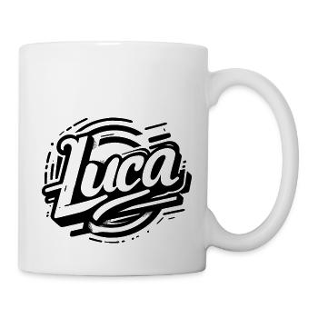 Luca Surname First Name Graffiti - Mug - white - Right