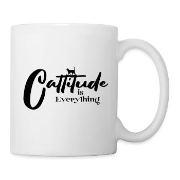 Cattitude is Everything - Mug - white - Right