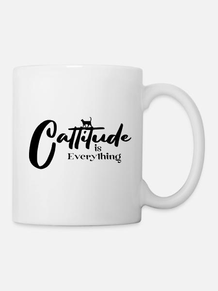 Cattitude is Everything - Mug - white
