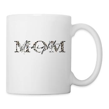 Mom "mom straight leopard" mom - Mug - white - Right