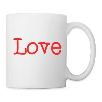 ICH LIEBE DICH. ICH HABE GERADE GEHEIRATET. Junggesellinnenabschied. VALENTINSTAG - Tasse - Weiß - Rechts