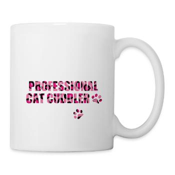 Katzenschmuser Cat Cuddler - Tasse - Weiß - Rechts