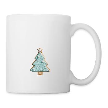 Weiße Weihnachten, Lebkuchenplätzchen White - Tasse - Weiß - Rechts