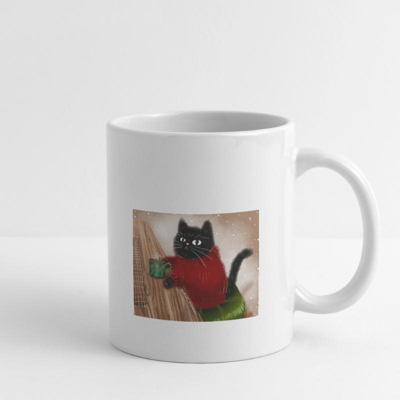 Katze im Pullover Tasse