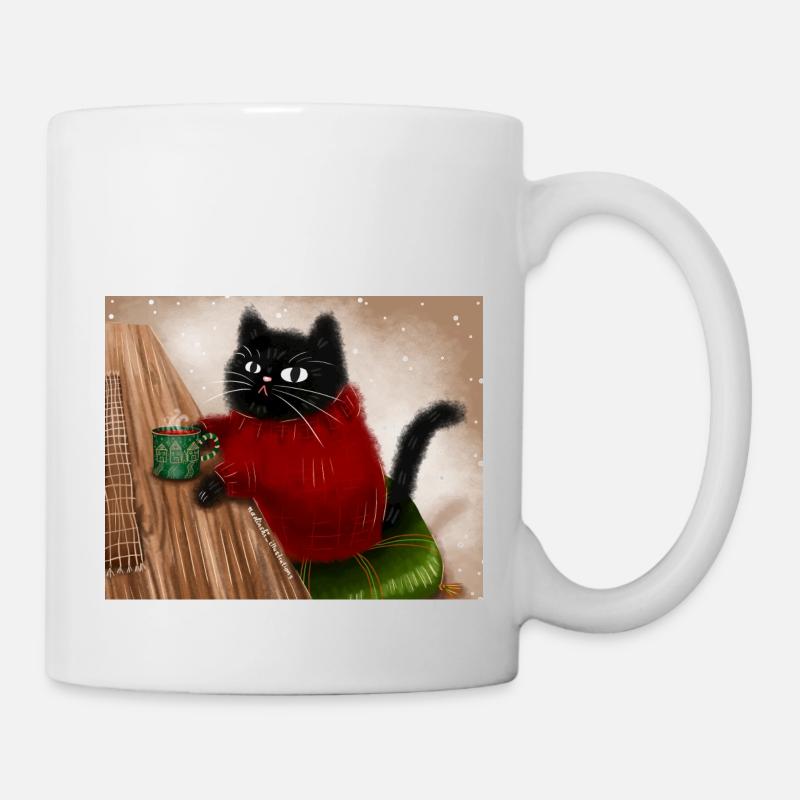 Cat in sweater - Mug - white