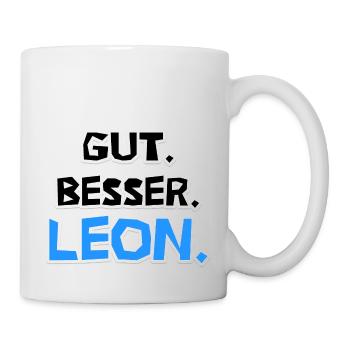 Gut. Besser. Leon. - Tasse - Weiß - Rechts