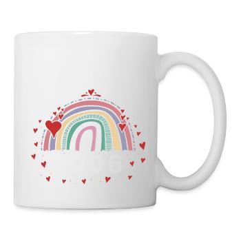 Cute Rainbow Awesome 2006 - 17. Geburtstag mit - Tasse - Weiß - Rechts