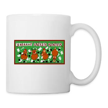 juhuuuu endlich Rentier - Tasse - Weiß - Rechts