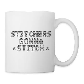 Sticker gehen zum Stitchen - Weihnachts- und Geburtstagsgeschenk - Tasse - Weiß - Rechts