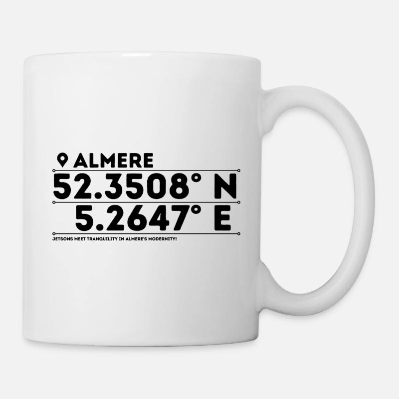 Almere: Futuristic City & Nature's Embrace - Mug - white