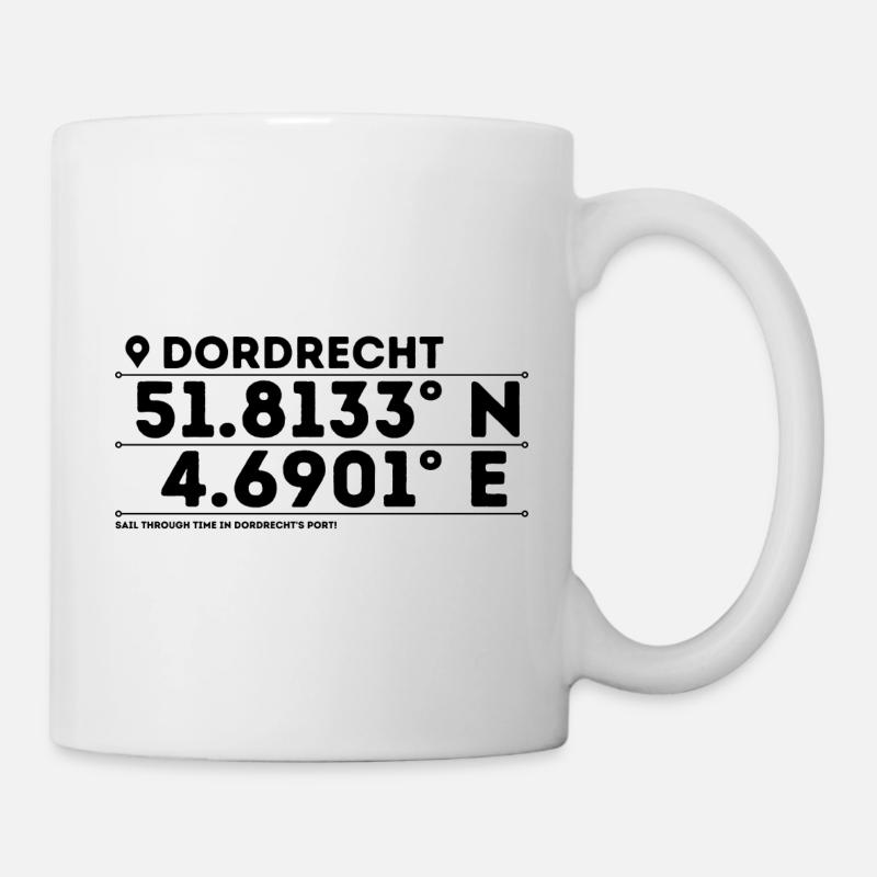 Dordrecht: Historic Port City & Riverside Elegance - Mug - white