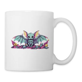 Kawaii Anime Goth Bat Pastel esthétique - Mug blanc - blanc - Droite