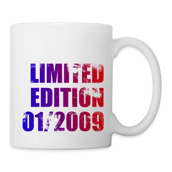 15e anniversaire Édition limitée 01/2009 - Mug blanc - blanc - Droite