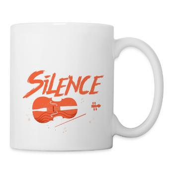 I Destroy Silence Violoniste Violon Orchestre - Mug blanc - blanc - Droite