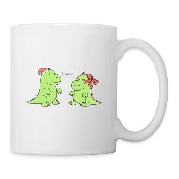 petits dinosaures - je rawr et - Mug blanc - blanc - Droite