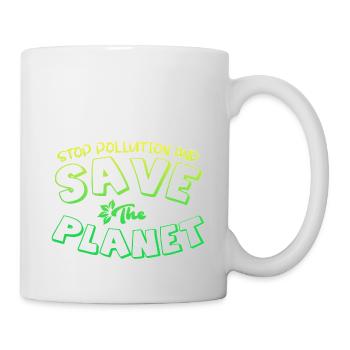 Pollution de l’environnement - Mug blanc - blanc - Droite