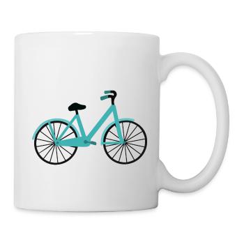 Fahrrad - Tasse - Weiß - Rechts