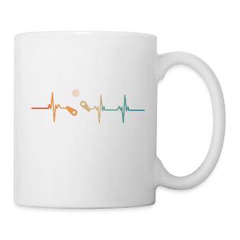Flipper-Herzschlag - Tasse - Weiß - Rechts