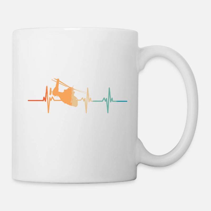 Helikopter-Herzschlag - Tasse - Weiß
