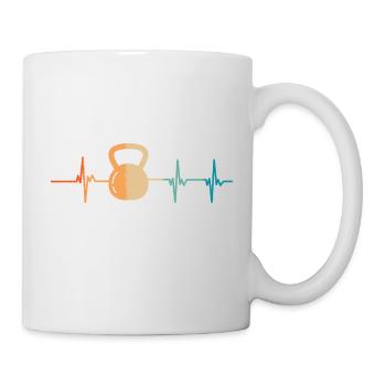 Kettlebell Heartbeat - Mug - white - Right