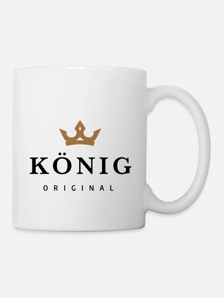 König - Tasse - Weiß